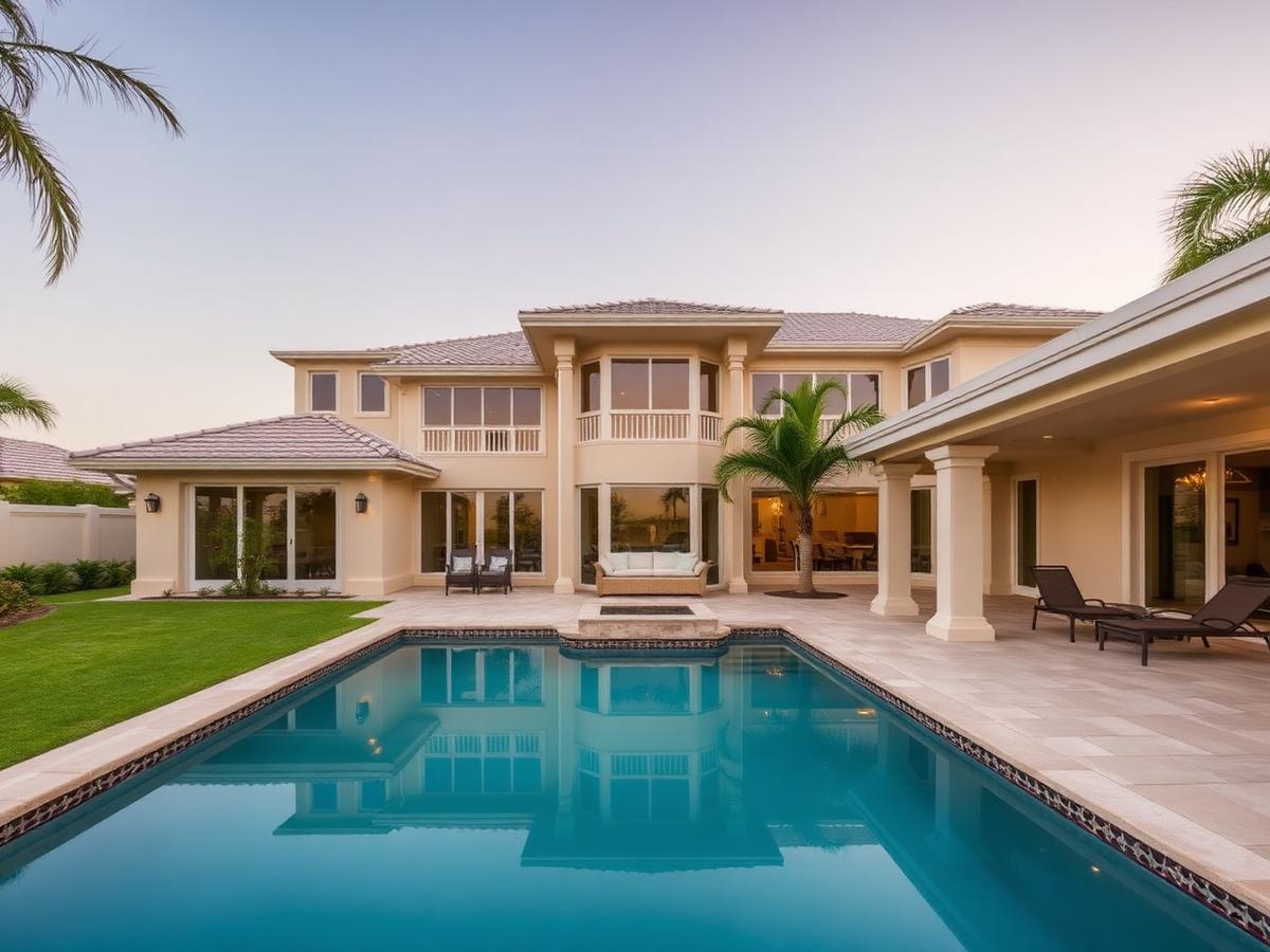 Coastal whole-home renovation with updated exterior, pool deck, and refined interior finishes in East Delray Beach